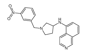 N-[1-[(3-nitrophenyl)methyl]pyrrolidin-3-yl]isoquinolin-5-amine Structure