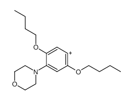 2,5-dibutoxy-4-morpholin-4-yl-phenylium Structure