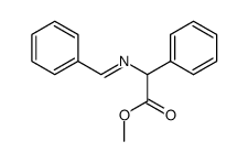 phenyl[(1-phenylmethyliden)-amino]acetic acid methyl ester Structure