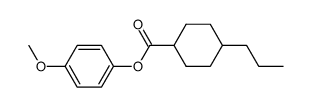 4-Propyl-cyclohexanecarboxylic acid 4-methoxy-phenyl ester结构式