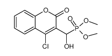 4-chloro-3-[(α-dimethoxyphosphoryl-α-hydroxy)methyl]coumarin Structure