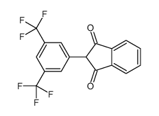 2-[3,5-bis(trifluoromethyl)phenyl]indene-1,3-dione结构式