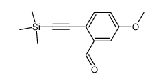 5-methoxy-2-((trimethylsilyl)ethynyl)benzaldehyde结构式