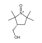 (S)-(-)-1-oxyl-3-hydroxymethyl-2,2,5,5-tetramethylpyrrolidine结构式