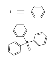 triphenylphosphine sulfide compound with (iodoethynyl)benzene (1:1)结构式