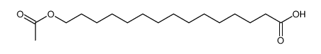 15-acetoxypentadecanoic acid结构式