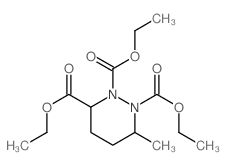 triethyl 6-methyldiazinane-1,2,3-tricarboxylate结构式