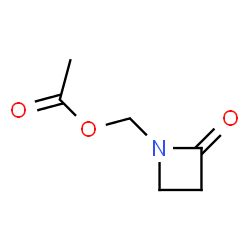 2-Azetidinone,1-[(acetyloxy)methyl]-(9CI) Structure