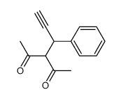 3-(1-phenylprop-2-yn-1-yl)pentane-2,4-dione Structure