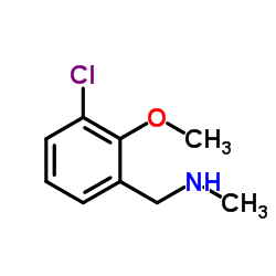 1-(3-Chloro-2-methoxyphenyl)-N-methylmethanamine Structure