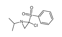 2-benzenesulfonyl-2-chloro-1-isopropyl-aziridine结构式