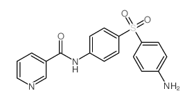 3-Pyridinecarboxamide,N-[4-[(4-aminophenyl)sulfonyl]phenyl]-结构式