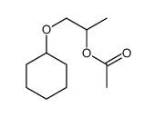 2-(cyclohexyloxy)-1-methylethyl acetate structure