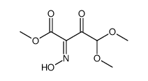 Methyl 4,4-dimethoxy-2-oximino-3-oxobutyrate结构式