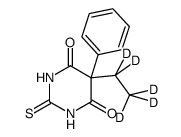 5-(1,1,2,2,2-pentadeuterioethyl)-5-phenyl-2-sulfanylidene-1,3-diazinane-4,6-dione结构式