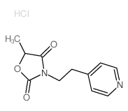 2,4-Oxazolidinedione, 5-methyl-3-[2- (4-pyridinyl)ethyl]-, monohydrochloride Structure