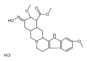 methyl (1R,15S,17Z,18R,19S,20S)-17-hydroxyimino-6,18-dimethoxy-3,11,12,14,15,16,18,19,20,21-decahydro-1H-yohimban-19-carboxylate,hydrochloride Structure