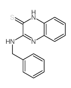 3-Quinoxalinethiol, 2-benzylamino-结构式