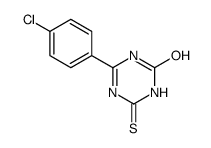 6-(4-chlorophenyl)-4-sulfanylidene-1H-1,3,5-triazin-2-one Structure