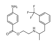 2-[1-[3-(trifluoromethyl)phenyl]propan-2-ylamino]ethyl 4-aminobenzoate结构式