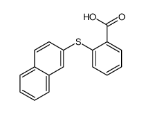 2-naphthalen-2-ylsulfanylbenzoic acid结构式