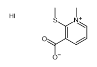 1-methyl-2-methylsulfanylpyridin-1-ium-3-carboxylic acid,iodide Structure
