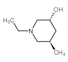 3-Piperidinol,1-ethyl-5-methyl-,trans-(9CI)结构式