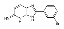 2-(3-bromophenyl)-1H-imidazo[4,5-b]pyridin-5-amine结构式