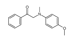 2-(4-methoxy-N-methylanilino)acetophenone结构式