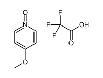 4-methoxy-1-oxidopyridin-1-ium,2,2,2-trifluoroacetic acid Structure