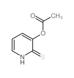 2(1H)-Pyridinethione,3-(acetyloxy)-结构式