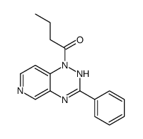 1-(3-phenyl-2H-pyrido[3,4-e][1,2,4]triazin-1-yl)butan-1-one结构式