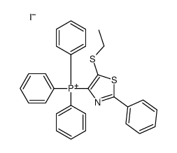 (5-ethylsulfanyl-2-phenyl-1,3-thiazol-4-yl)-triphenylphosphanium,iodide Structure
