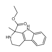 ethyl 1-methyl-1,2,3,4-tetrahydro-9H-pyrido[3,4-b]indole-1-carboxylate结构式