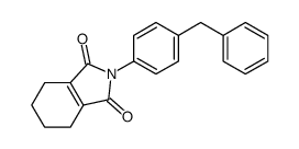 2-(4-benzylphenyl)-4,5,6,7-tetrahydroisoindole-1,3-dione结构式