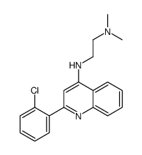 N-[2-(2-chlorophenyl)quinolin-4-yl]-N',N'-dimethylethane-1,2-diamine Structure