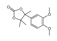 4-(3,4-Dimethoxyphenyl)-4,5,5-trimethyl-1,3-dioxolan-2-one Structure