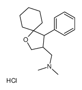 N,N-dimethyl-1-(4-phenyl-1-oxaspiro[4.5]decan-3-yl)methanamine,hydrochloride结构式