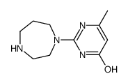 4(1H)-Pyrimidinone,2-(hexahydro-1H-1,4-diazepin-1-yl)-6-methyl-(9CI) Structure