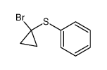 1-Bromocyclopropyl phenyl sulfide结构式