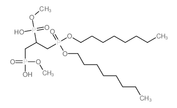 [1-dioctoxyphosphoryl-3-(hydroxy-methoxy-phosphoryl)propan-2-yl]-methoxy-phosphinic acid structure