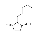 4-hydroxy-5-pentylcyclopent-2-en-1-one Structure