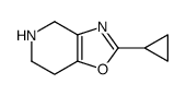 2-cyclopropyl-4,5,6,7-tetrahydrooxazolo[4,5-c]pyridine结构式