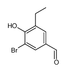 Benzaldehyde, 3-bromo-5-ethyl-4-hydroxy- (9CI) structure