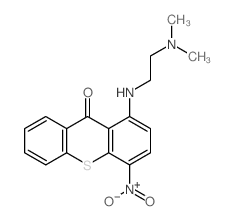 9H-Thioxanthen-9-one, 1-[[2-(dimethylamino)ethyl]amino]-4-nitro-结构式