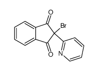 2-bromo-2-[2]pyridyl-indan-1,3-dione结构式