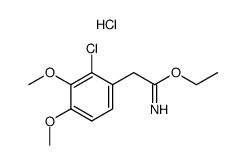 ethyl (2-chloro-3,4-dimethoxyphenyl)acetimidate hydrochloride结构式