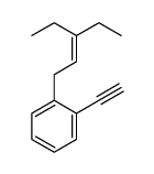 1-(3-ethylpent-2-enyl)-2-ethynylbenzene Structure