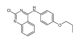 2-chloro-N-(4-propoxyphenyl)quinazolin-4-amine结构式