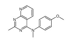 N-(4-methoxyphenyl)-N,2-dimethylpyrido[2,3-d]pyrimidin-4-amine结构式